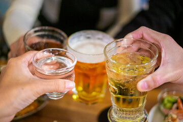 いろんなお酒で乾杯