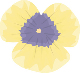 Wild flower icon cartoon vector. Floral pansy. Spring viola