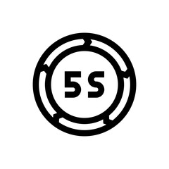 5s line icon