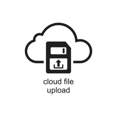 Obraz premium cloud file upload icon , server icon