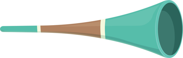 Fan vuvuzela icon cartoon vector. Soccer horn. Pipe sport