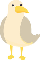 Marine seagull icon cartoon vector. Sea bird. Cute animal