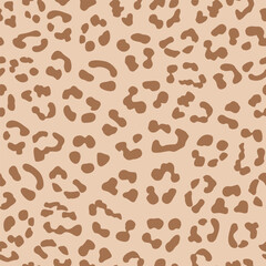 leopard print. brown animal print. leopard spots seamless pattern. animal pattern. good for fabric, fur, fashion design, coat, wallpaper, background, summer dress, textile.