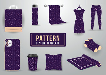 Hand drawn seamless pattern colorful shapes and line flower printed carpet mug pattern design