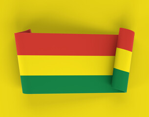  Bolivia Ribbon Banner