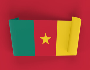 Cameroon Ribbon Banner