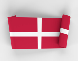 Denmark Ribbon Banner