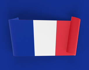 Fototapeta premium France Ribbon Banner