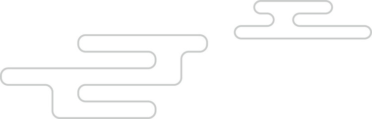 Japanese clouds, Chinese style clouds, old traditional style, line clouds