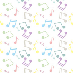 Background pattern made with musical symbols