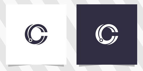 letter cc c logo design - obrazy, fototapety, plakaty
