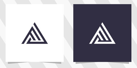 letter fa af logo design