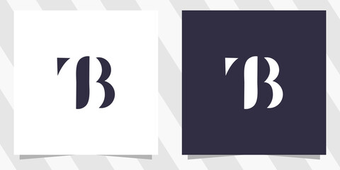 letter tb bt logo design
