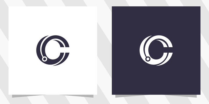 letter cc c logo design