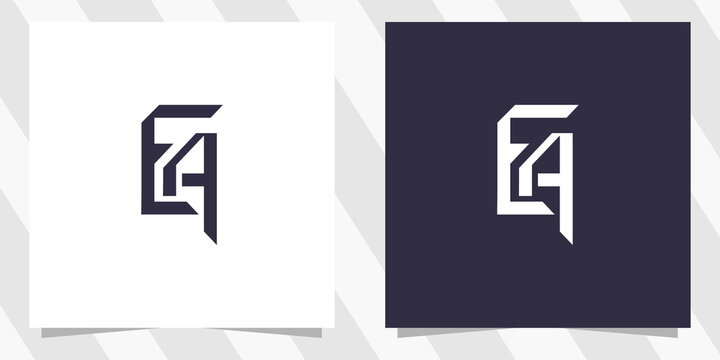 letter ea ae logo design