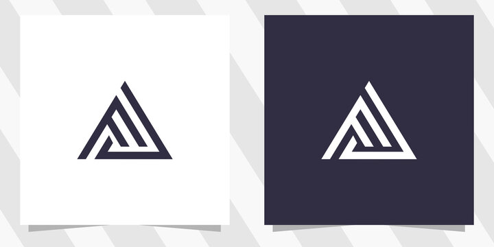 letter fa af logo design