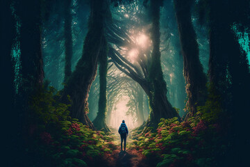 Finding Peace in Solitude: Exploring the Forest Alone, generative ai