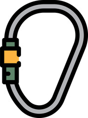 carabiner line icon