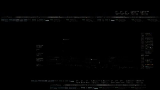 Futuristic Data Matrix hear up display, user interface Screen Template with alpha channel for graphic overlay