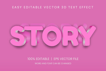 Love text style effect, Story 3d editable text effect design, 3d editable effect template high resolution, Colorful text effect style, editable text effect