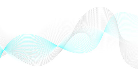 Abstract blue flowing wave lines background. Modern glowing moving lines design. Modern blue moving lines design element. Futuristic technology concept. Vector illustration.