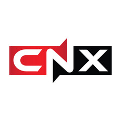 CNX Monogram Initial Letters Logo Design
