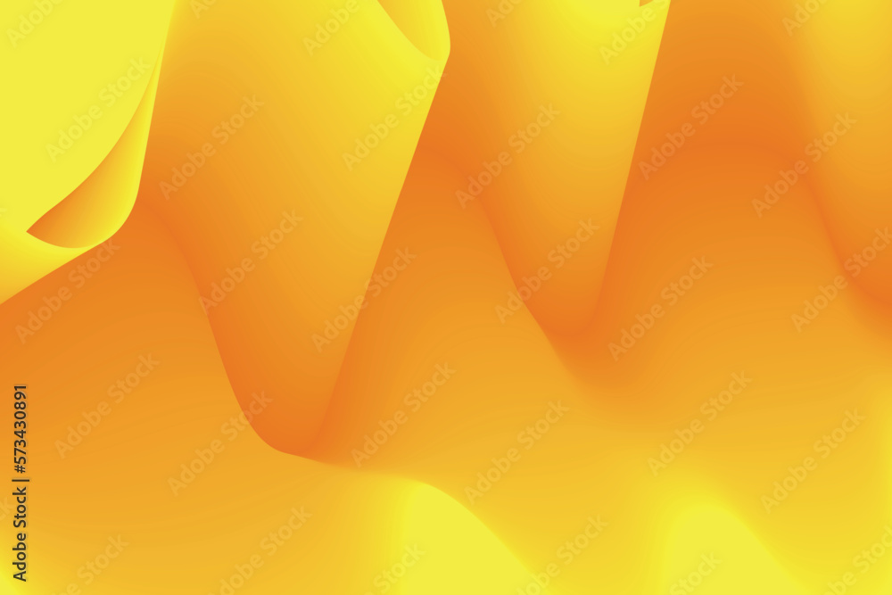 Aufkleber yellow gradient wave abstract background. modern graphic for landing page and computer desktop backg
