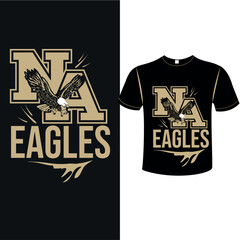 Custom eagle t shirt design