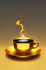 Illustration Kaffee Cappuccino - Generative AI