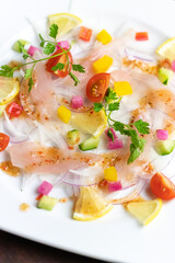 海鮮カルパッチョサラダ