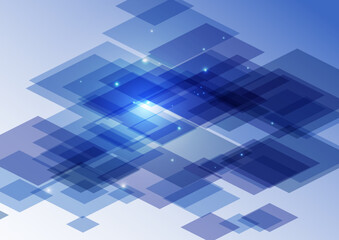 Fototapeta premium 青のデジタルイメージ背景