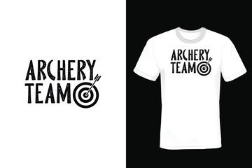 Archery Team, Archery T shirt design, vintage, typography