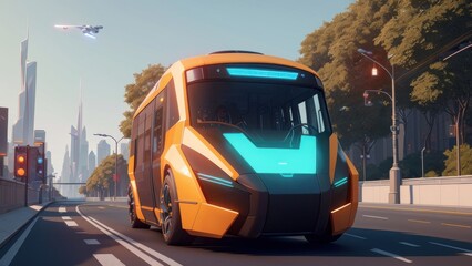 Futuristic Autonomous Transportation | generative AI