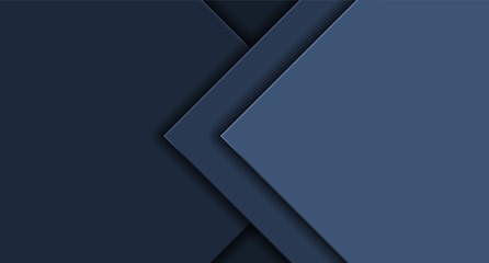 Abstract dark blue background in cut paper style. Backdrop for banners, posters or flyers, signs and businesses, advertising and websites, social media covers, designs and cards