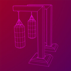 Punching bag for training boxing power punch