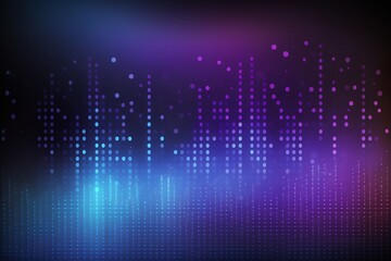 Glimmering Blue, Purple, and Black Gradient Background Created by Generative AI Technology