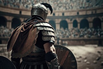 The Power of the Roman Empire A Gladiator's Journey Through the Coliseum and the Ancient Strength of Rome Generative AI