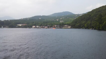 Beautiful View Of The Water in Hakone, Japan