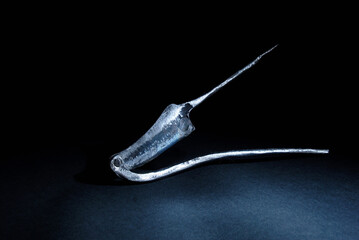 Kacip Pinang is a traditional Ancient old brass Betel nut cutter, Giraya Sri Lanka. nutcrackers, pincers for cracking nuts. usually used to crack a nutmeg.