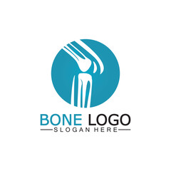 Bone logo vector template symbol.illustration of joint, knee. chiropractic logo