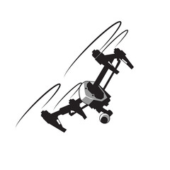 Drone fly in an angle