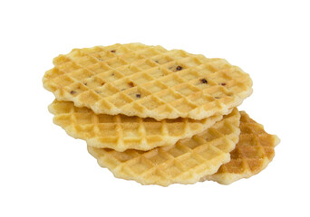 sheet waffle crisp snack isolated