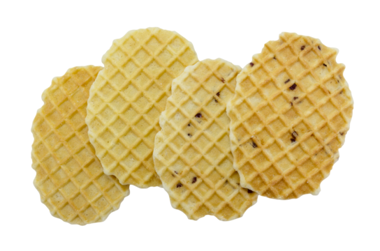 sheet waffle crisp snack isolated