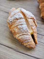 크루아상, 빵, 갈색, 음식, 베이커리