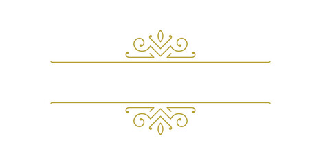 Vintage ornament swirl text divider filigree calligraphic vector illustration. Classical flourishes separator for text decoration.