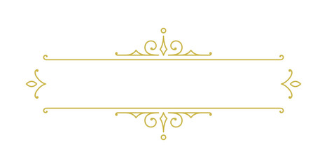 Vintage ornament swirl text divider filigree calligraphic vector illustration. Classical flourishes separator for text decoration.