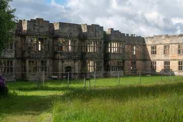 Empty/abandoned shell of Gibside mansion/house in Tyne and Wear, UK. Derelict	