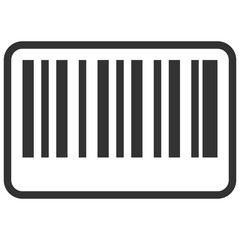 Simple product barcode outline icon, product and scanner related concept on the white background