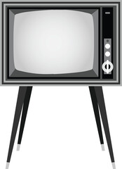 old television set vector image