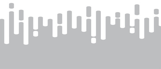 Grey abstract lines on white background. Trendy abstract lines transition background for backdrop, cover, wallpaper and banner. Rounded lines halftone for brochure, layout and flyer. Creative vector